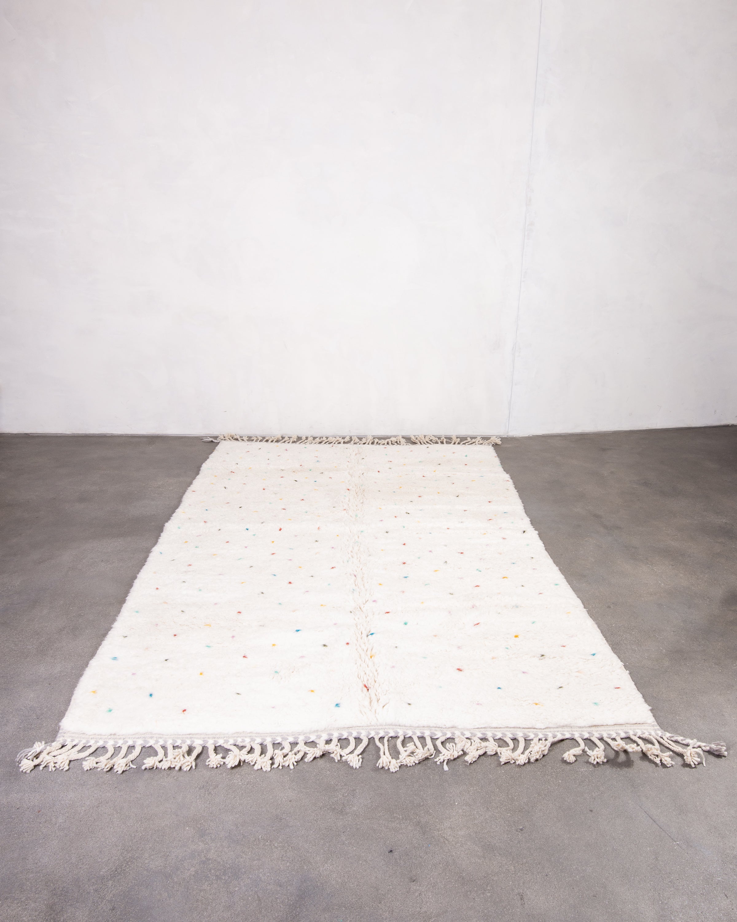 Modern designer handcrafted Berber rug from morocco Beniourain with beautiful colors and patterns
